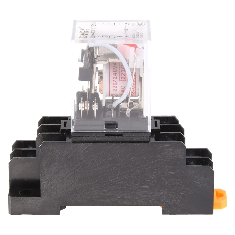 OOTDTY MY4NJ LY2NJ MY2NJ Intermediate Relay MY4N-J AC 220V DC 12V 10A 8 Pin With Base | Обустройство дома