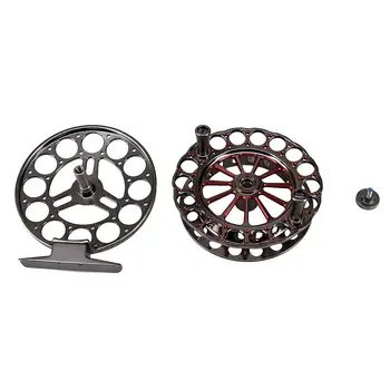 

GloryStar DEUKIO High Speed F90 Fly Reel Large Aluminum Fly Fishing Reel Max Drag 8kg Palin System Front Wheel Metal Belt Bleed