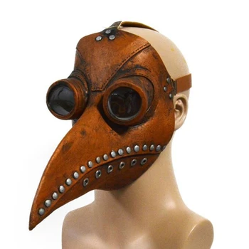 

Halloween Mask punk plague doctor mask beak latex mask