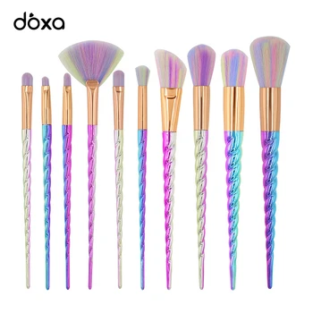 

10pcs Unicorn Makeup Brushes Sets Foundation Powder Cosmetic Blush Eyeshadow Women Beauty Glitter Make Up Brush Tools Maquiagem