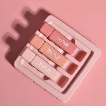 

3pcs/set Lipstick Matte Long Lasting Lip Stick Waterproof Lipstick Matte Lip Gloss Women Cosmetic Nude Tone lip balm makeup