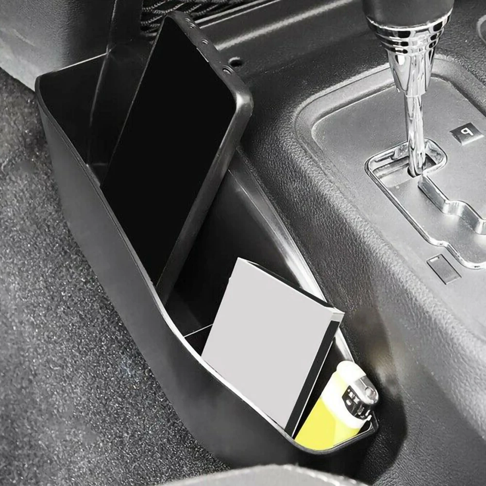 

Car Accessories Organizer For Jeep Wrangler JK JKU 2011 2018 Gear Shifter Console Side Useful Storage Box