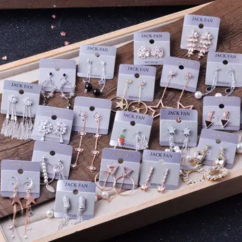

30 Pairs/lot simple cute women jewelry earrings wholesale 201104-150
