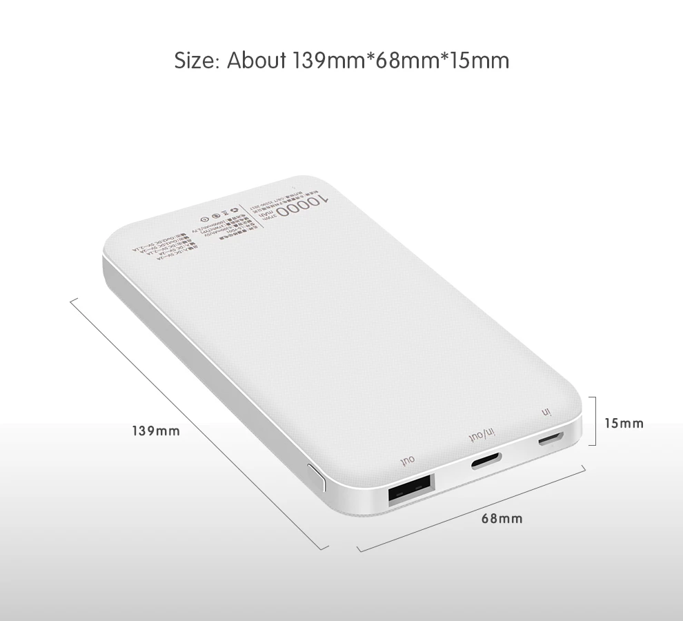 Leise power Bank, 10000 мА/ч, портативное зарядное устройство для samsung Xiaomi Mi, мобильный внешний аккумулятор, power bank, 10000 мА/ч, повербанк, телефон