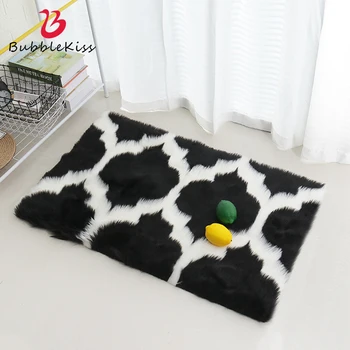 

Bubble Kiss Imitation Fur Rugs And Carpets For Home Living Room Decoration Soft Skin-friendly Fur Carpets For Bedroom Home Decor
