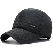 Фирменная Новинка высокого качества бейсболка зимняя шапка Модные шапки и кепки s мужские толстые теплые наушники Snapback Зимняя Шапка