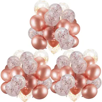 

Rose Gold Balloons Confetti Balloons For Birthday Party Rose Gold Balloons For Bride And Baby Shower Graduation Wedding