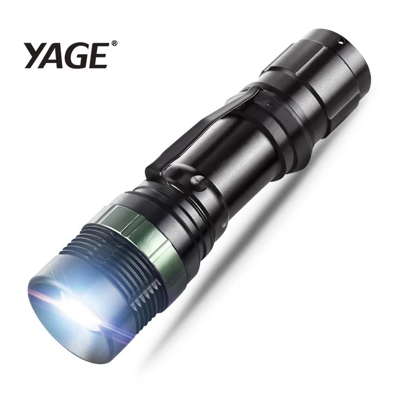 Фонарик YAGE YG 338C светодиодный перезаряжаемый аккумулятор 18650 или ручной фонарик