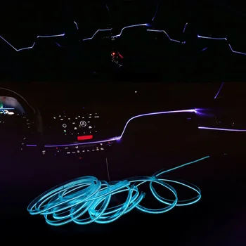 

6M LED Strips Interior Atmosphere RGB APP Cigarette Fiber Optic Neon Party