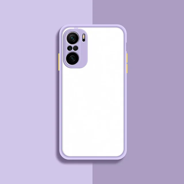 Phone Case for Xiaomi Redmi Note10 Note 10 S Pro Max 10S 10Pro 10ProMax 4G Translucent Shockproof  Matte Camera Protection Cover Purple