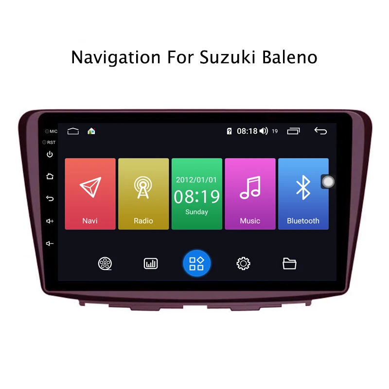 Excellent Ectwodvd 9inch Andriod 8.1 Car DVD GPS For Suzuki Baleno 2015-2018 4G RAM 64G ROM CarPlay DSP 4G LTE with WIFI 0