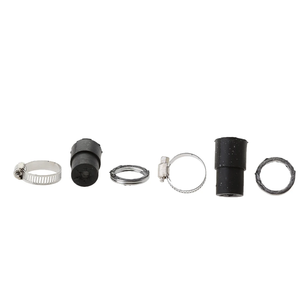 2 X Exhaust Muffler Pipe Gasket Rubber Seal Clamp Set For Yamaha PW 50 PW50