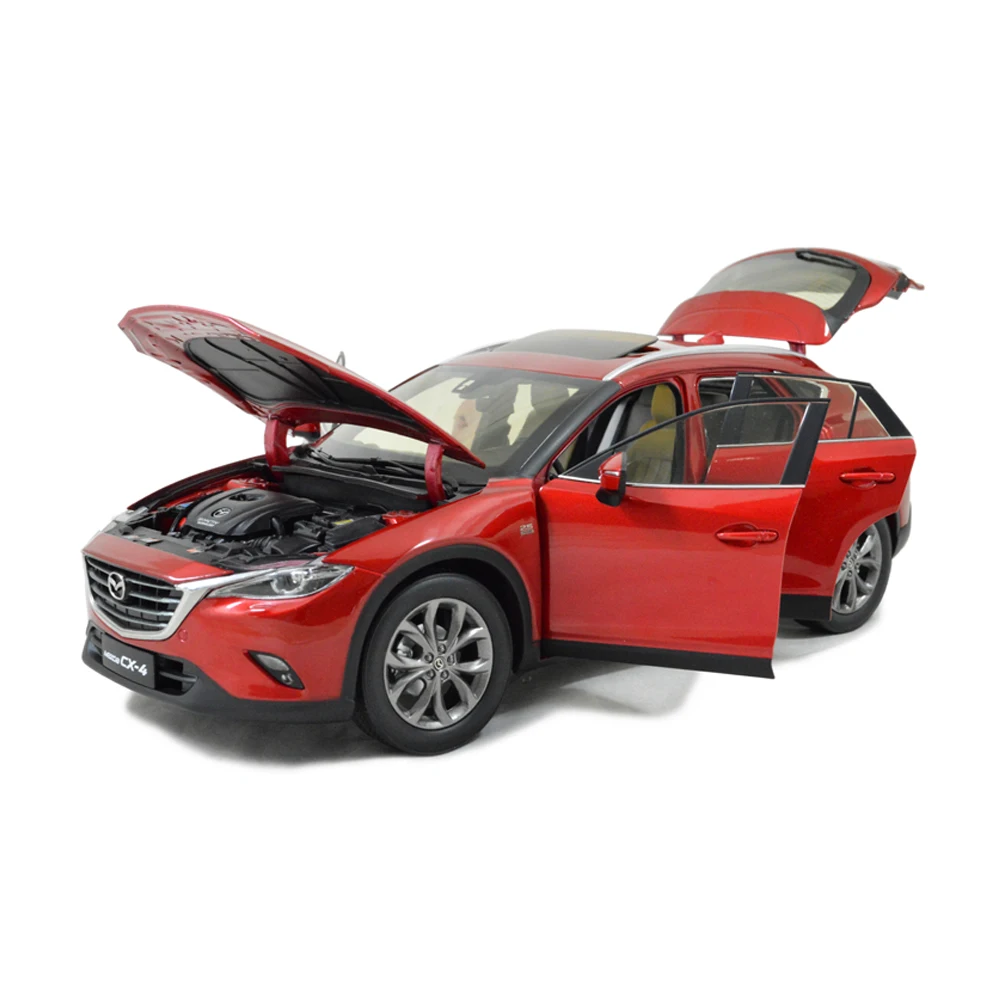 Paudi модель 1/18 1:18 Масштаб Mazda кроссовер купе CX-4 Красный литой под давлением модель автомобиля игрушка открываются двери