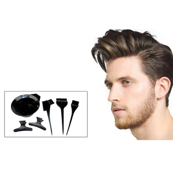 Billige 1 Set Haar Farbe Farbstoff Schüssel Kamm Haar Färben Werkzeuge Salon Friseur Styling DIY Werkzeug