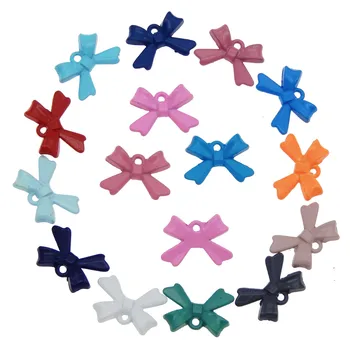 

GraceAngie 60pcs Colorful Bow Tie Shape Enamel Handmade Metal Alloy Necklace Pendant Decorate Bracelet Crafts Jewelry Findings