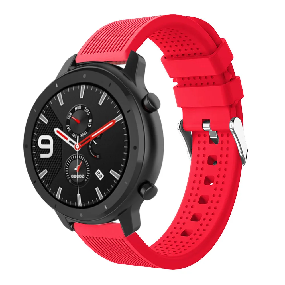 Сменный мягкий силиконовый ремешок для наручных часов Huami AMAZFIT GTR 42 мм GTS Молодежные умные часы ремешки носимые аксессуары
