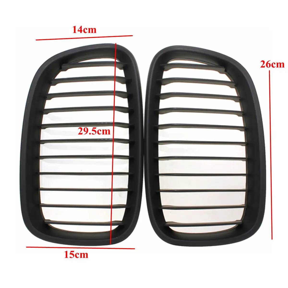 ABS пара глянцевая матовая Черная Широкая Передняя решетка для почек BMW F20 F21 2011 2013