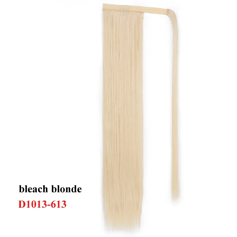 D1013-613 AISI BEAUTY кудрявый прямой зажим в конский хвост Расширение Синтетический высокая температура обертывание вокруг волшебной пасты конский хвост шиньон - Цвет: D1013-613