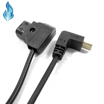 

P-Tap D-Tap DTap to Regulated Right-Angle USB Type-C Cable 1.8M for GoPro HERO7 6 5 Black HERO 2018 (3')
