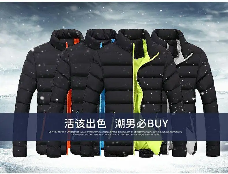 AliExpress хлопок-ватник одежда для мужчин зима 18 стиль пуховик хлопок-ватник одежда тренд хлопок пальто цветное пальто тонкое