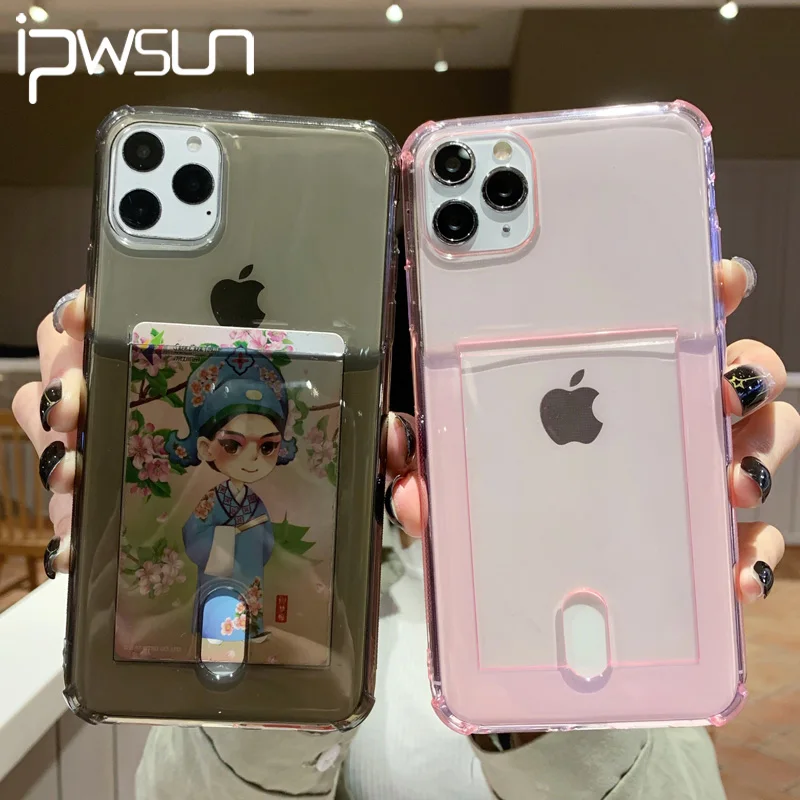 Чехол iPWSOO для телефона iPhone 11 7 6 6s 8 Plus Pro X XR XS Max прозрачный чехол-накладка из