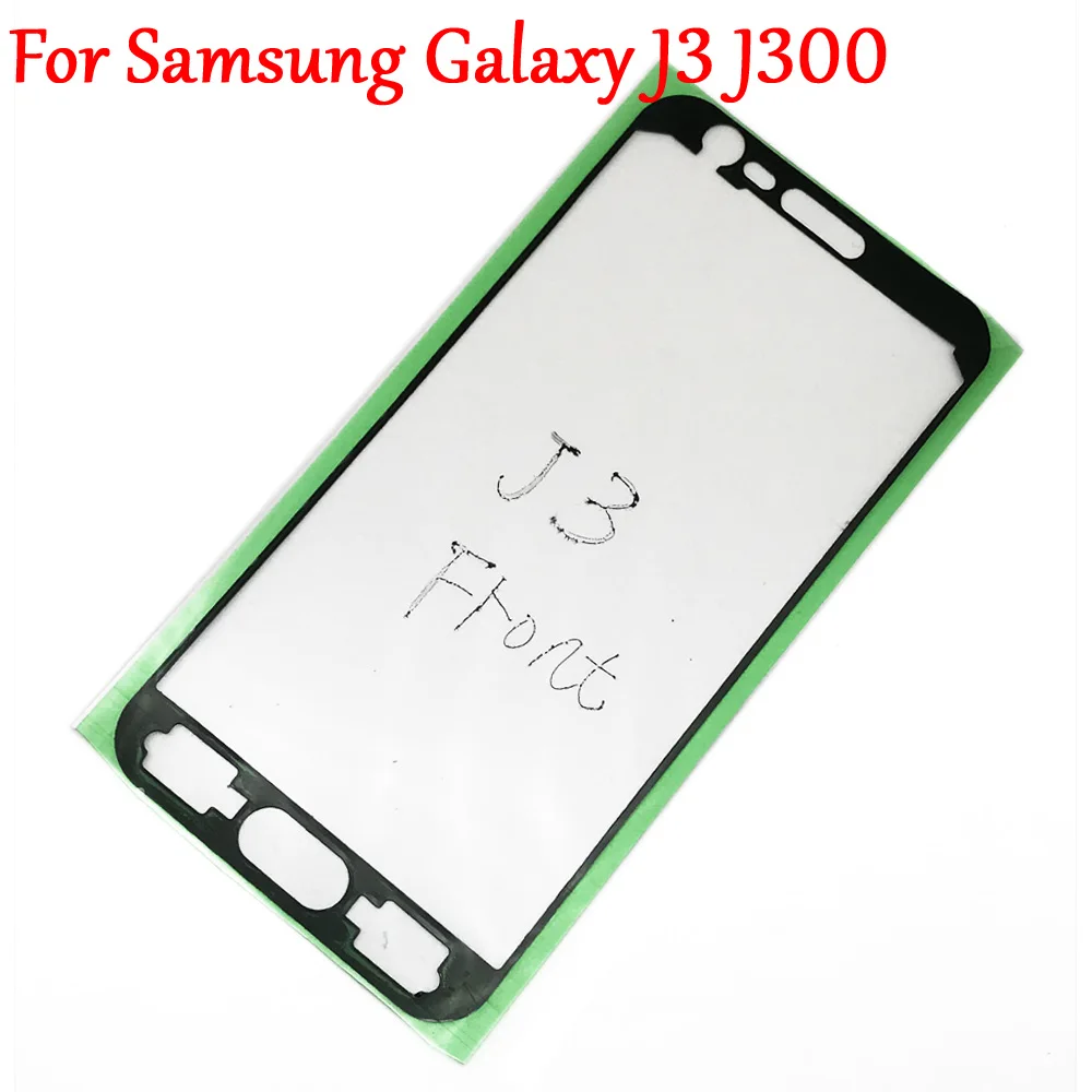 Оригинальный Корпус Передняя ЖК-рамка наклейка чехол клей для Samsung Galaxy J3 J300