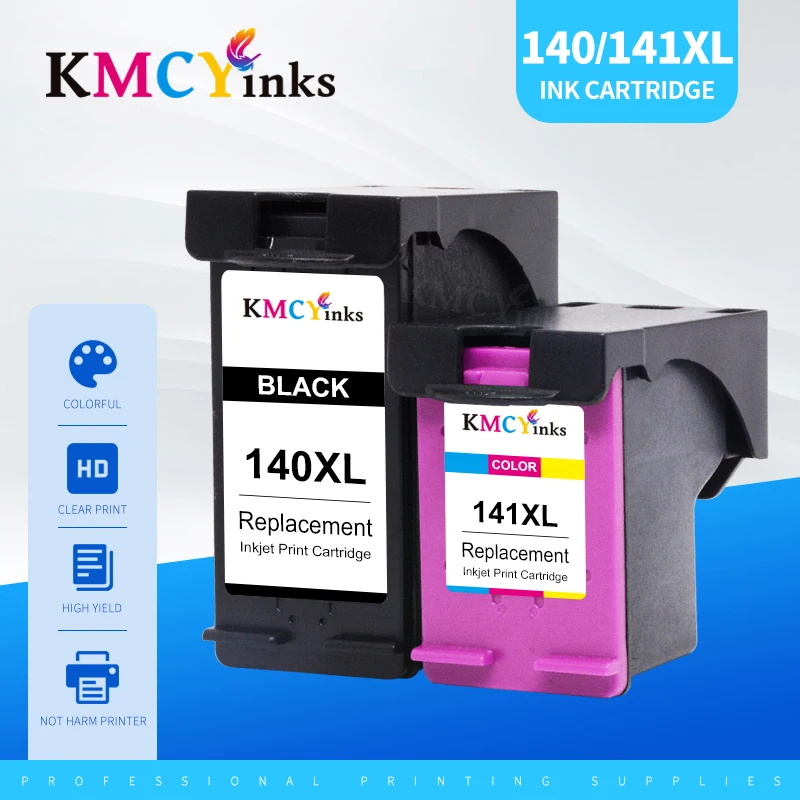 KMCYinks 140 141 XL Compatible Ink Cartridge Replacement For HP140 141xl C4583 C4283 C4483 C5283 D5363 Deskjet D4263 D4363 C4480 |