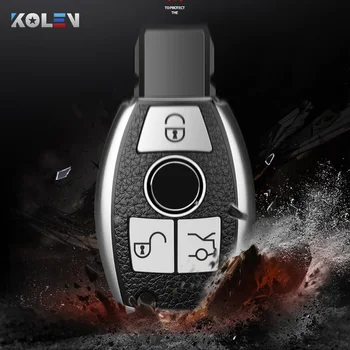 Custodia per chiave A distanza per auto PU TPU per Mercedes benz A B C E S GLA CLS CLA GLK classe W204 W251 W211 W210 W176 accessori - Custodia per chiave A distanza per auto PU TPU per Mercedes benz A B C