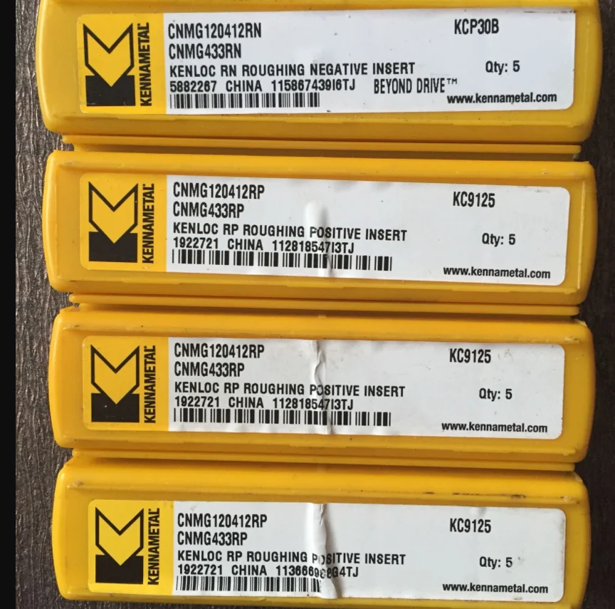10 шт. KENNAMETAL твердосплавная вставка CNMG120412RP KC9125