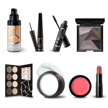 

STARWAY Lucky Bag 8PCS/set Make-up For Women Foundation LIquid Eyeliner Lipstick Power Contour Mascara Complete Makeup kit