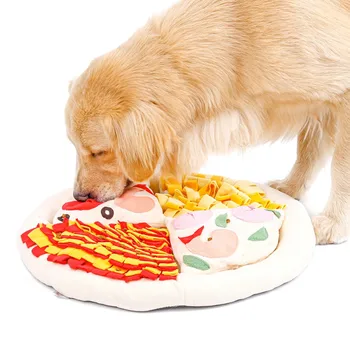 

Pet Pizza Cat Dog Snuffle Mat Bite Resistant Training Blanket For Consuming Strength Pet Sniffing Pad