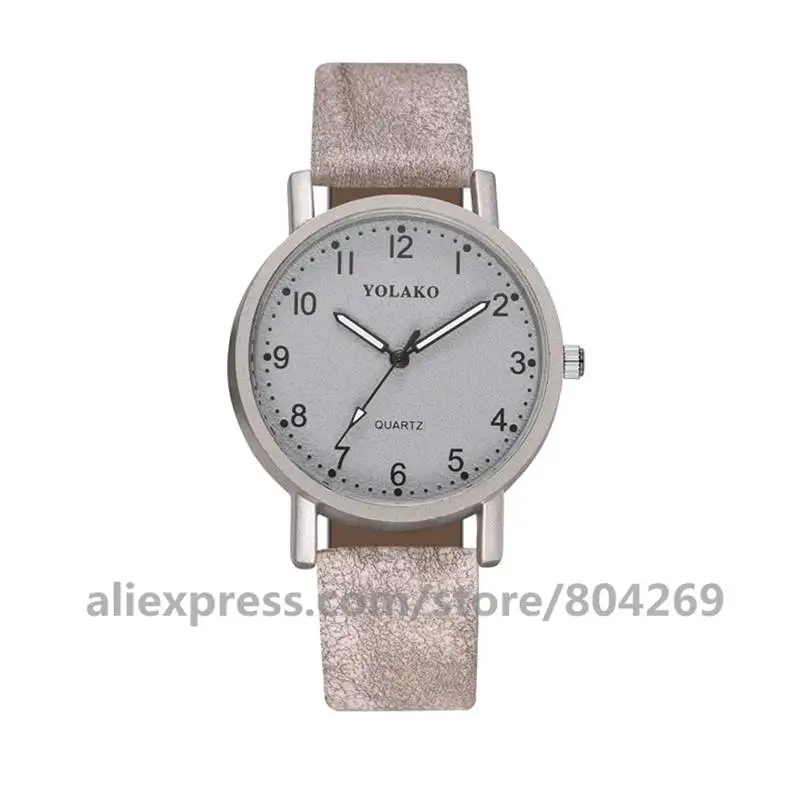 Hot Casual Men Sport Quartz Watch Leather No Logo Relogio Masculino Casual Clock 920456