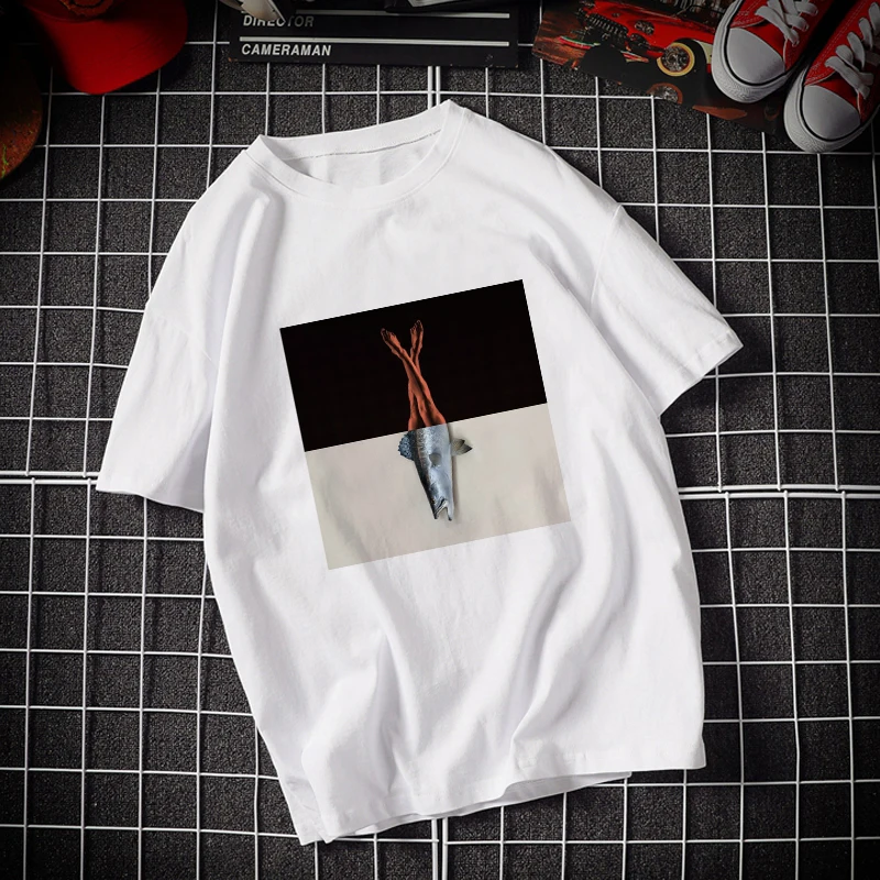 

New Korean Style Picture Puzzle Kawaii White T Shirt Animal Print Series Short-sleeved fashion casual Tshirt Oversize Women Tops