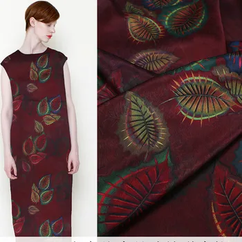 

Drape stretch silk satin fabric meter digital printing dress pajamas fabric soft chinese silk fabric wholesale silk cloth