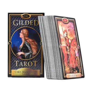 

78pcs Cards The Gilded Tarot Tarot Card Games Cards Deck Game Playing Cards For Family Party Family Gathering Party Playing Card