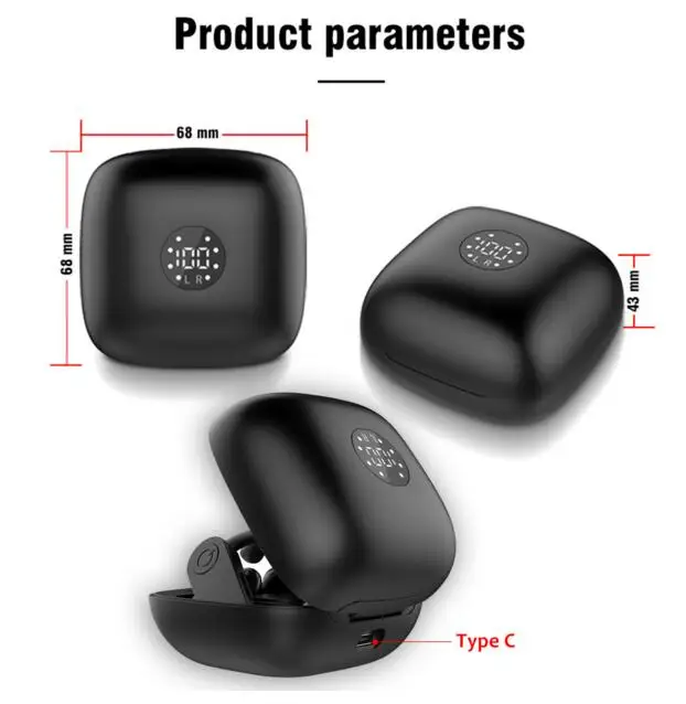 

B11 светодиодный дисплей Bluetooth-наушники 5,0 в беспроводные наушники TWS стерео наушники спортивная Гарнитура для смартфона samsung Универсальная
