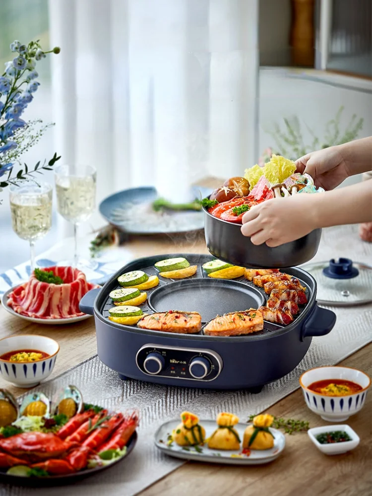 Bear 2 in 1 BBQ +Hotpot DKL-B17C1 1700W – LittleBearElectriconline