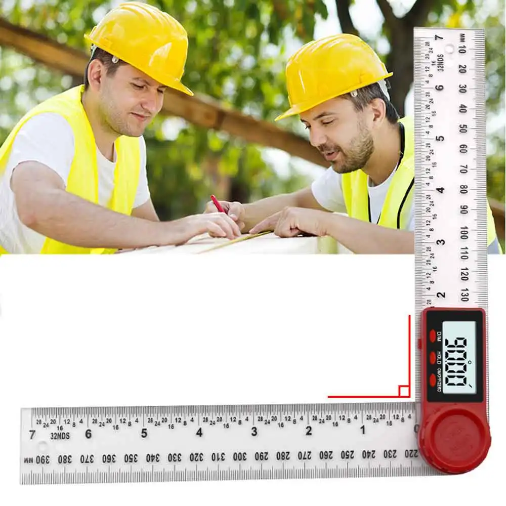  Digital Angle Ruler Electron Goniometer Protractor Inclinometer Angle Finder Measuring Tool Stainle