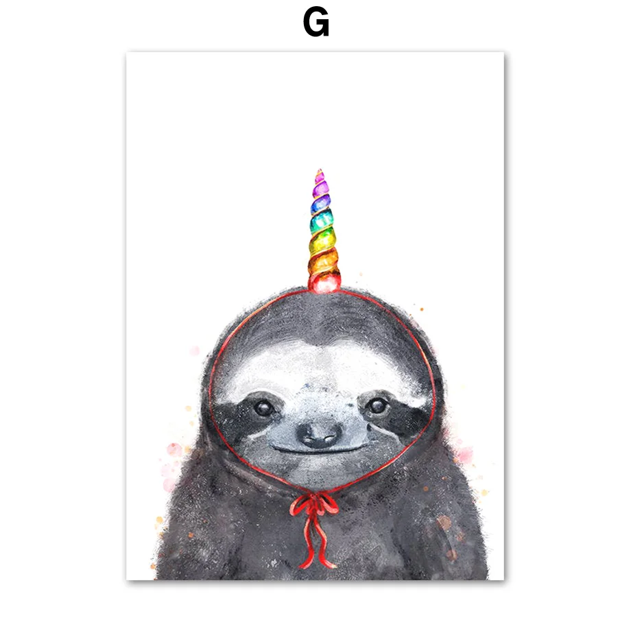 Deer-Tiger-Monkey-Slot-Fox-Bear-Koala-Wall-Art-Canvas-Painting-Nordic-Posters-And-Prints-Wall (7)