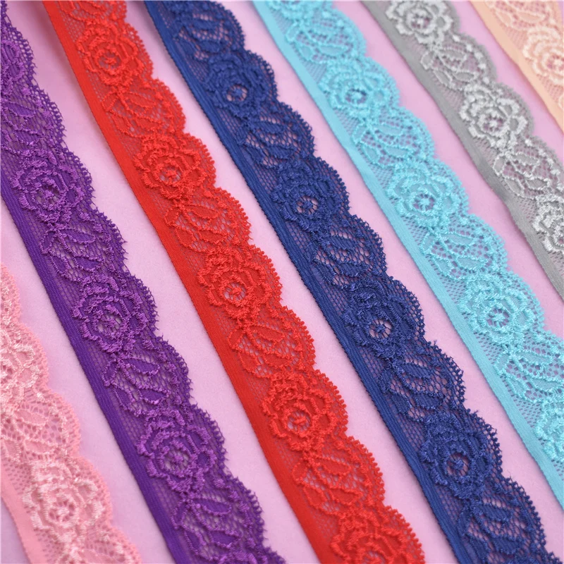 Lace Fabric Stretch Elastic Lace Ribbon Embroidered Sewing Clothing Underwear Accessories