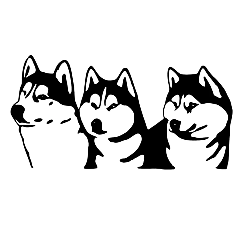 

CS30936# 25x13 cm Vinyl Decal Husky Car Sticker Waterproof Auto Decors on Motorcycle Bumper Rear Window