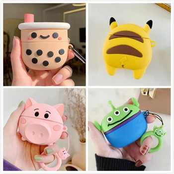 

3D Earphone Case for Airpods Pro Case Silicone Cute Tea Stitch Cartoon Headphone/Earpods Cover for Apple Air Pods Pro 3 Cases