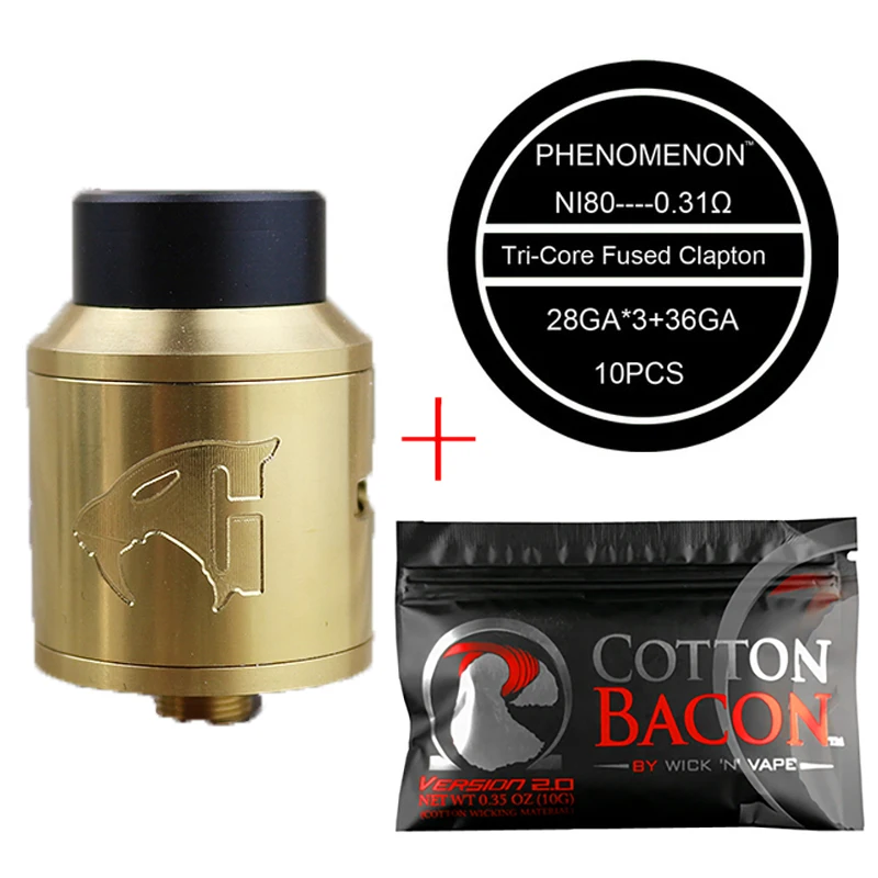 Goon V1.5 RDA 528 пользовательские Vapes 24 мм Diamater 316ss перестраиваемый капельный