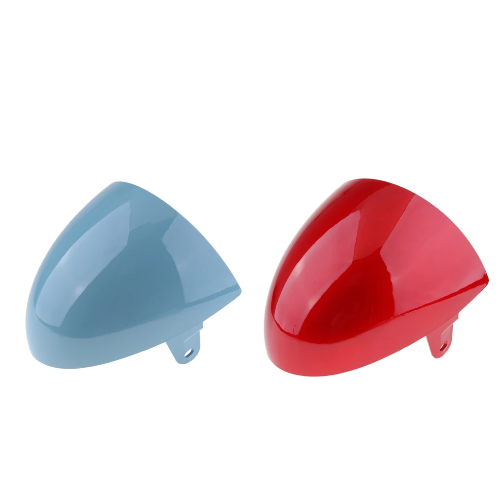 MagiDeal 2 Pcs Motorcycle ABS Rear Seat Cowl Cover for Cafe Racer Blue+Red