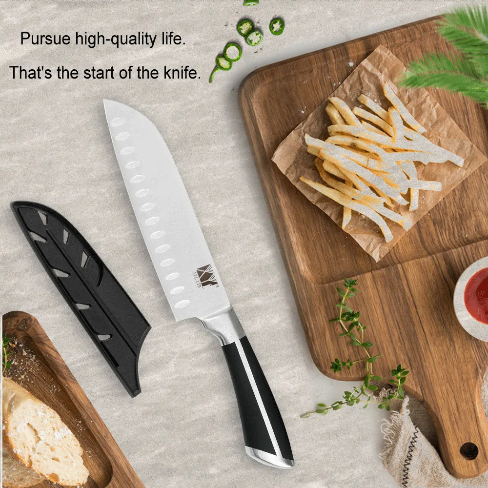 XYj Высокое качество нож шеф-повара из нержавеющей стали высокоуглеродистая твердость кухонный нож японский овощной Кливер кухонные аксессуары