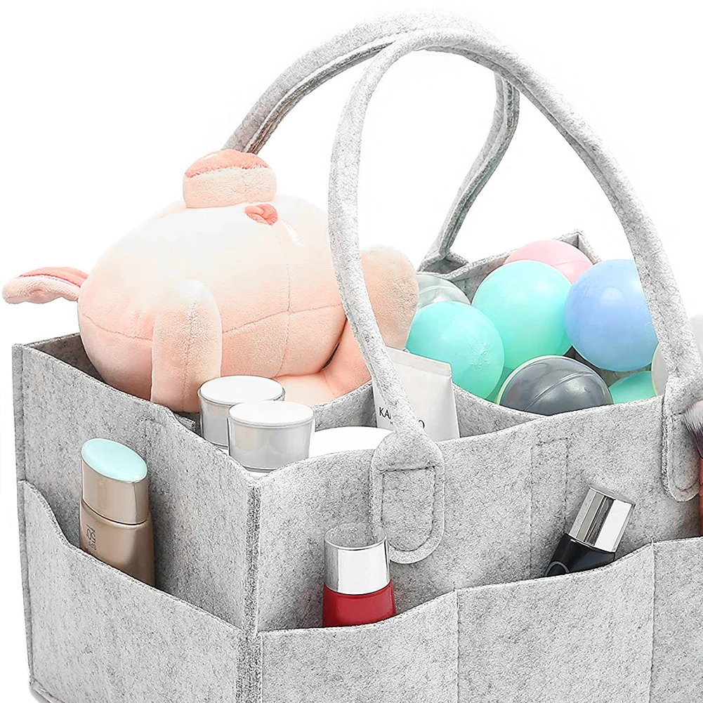 

Multifunction Closet Organizer Portable Diaper Caddy Organizer Felt Storage Bag Baby Wipes Bin For Nursery Travel Car Outdoor