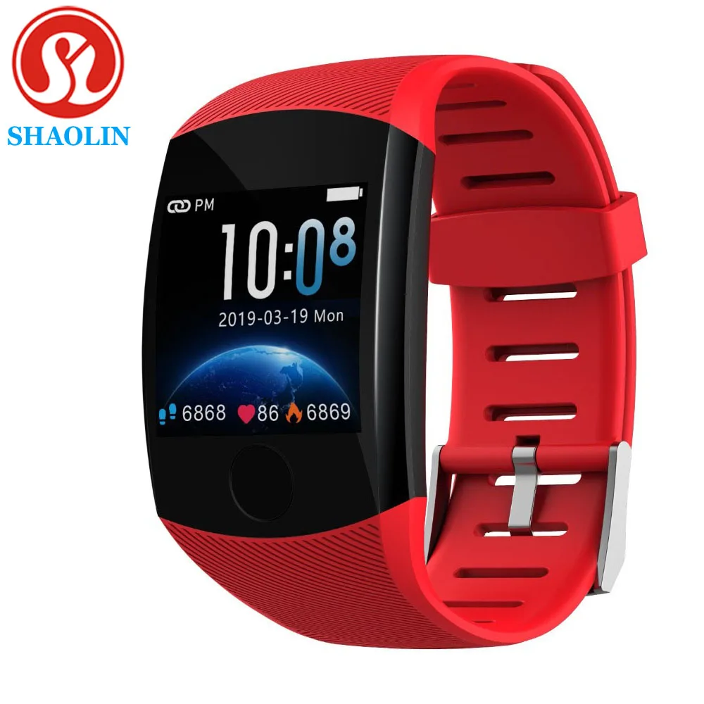 

Q11 Smart Watch Waterproof Fitness Bracelet Big Touch Screen OLED Message Heart Rate Time Smartband Activity Tracker Wristband