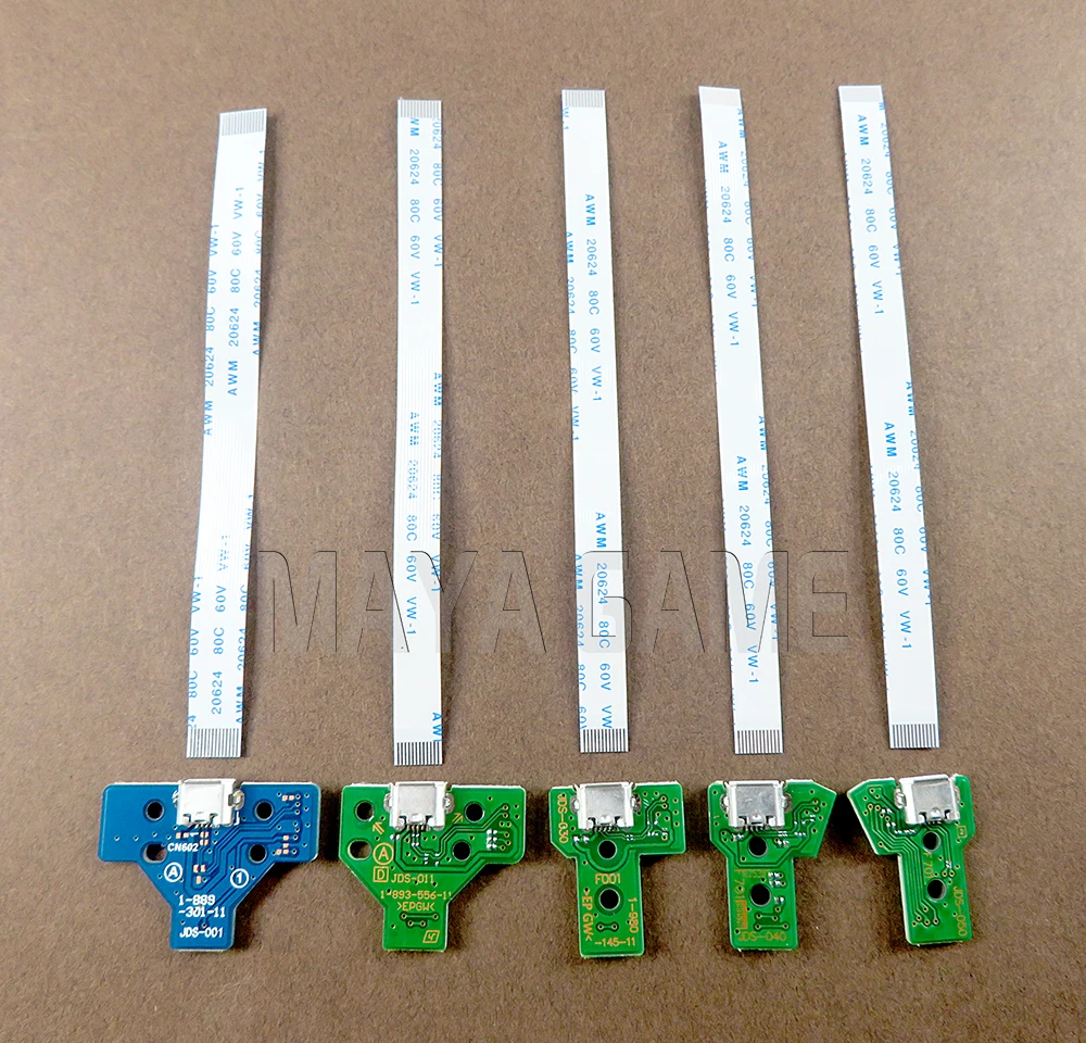 Зарядная Плата USB JDS 001 011 030 040 050 055 с ленточным кабелем для контроллера Playstation 4 PS4