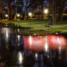 Водонепроницаемый точечный светильник, вращающийся светодиодный светильник для проектора с пламенем, светильник для рождественского фестиваля, оранжевый+ теплый белый
