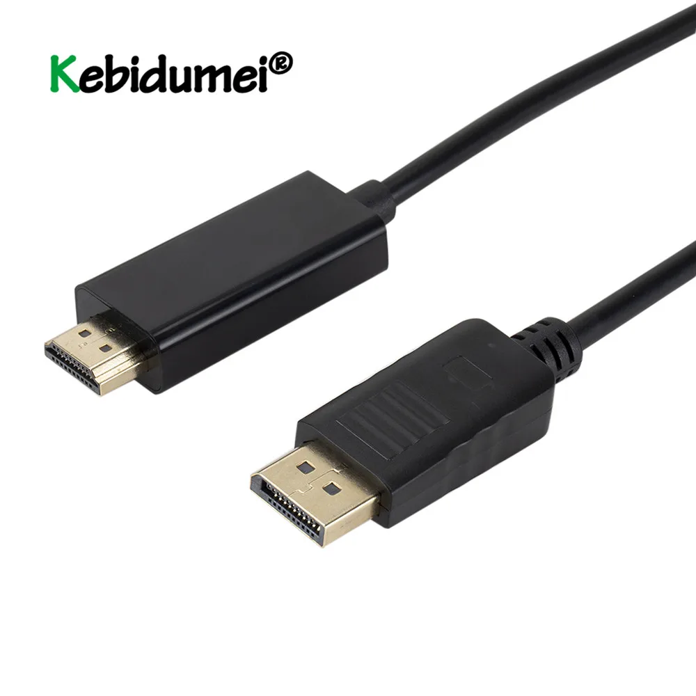 1,8/3 м DP To HDMI адаптер дисплея Порты и разъёмы Дисплей Порты и разъёмы мужчина к HDMI кабель конвертер для портативных ПК HD проектор